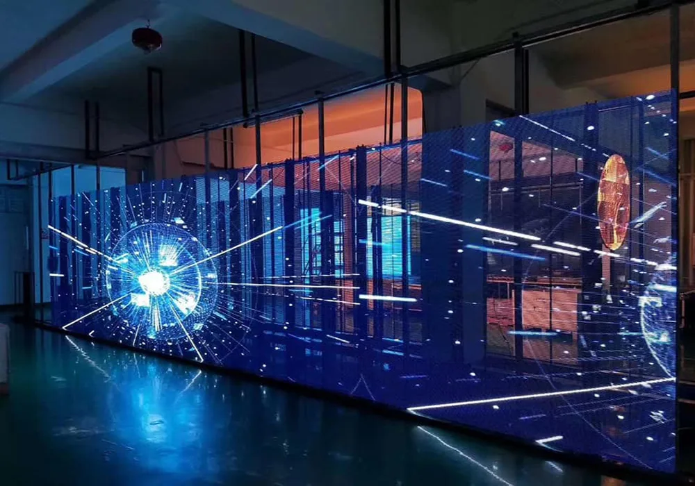 Transparent LED display view 2