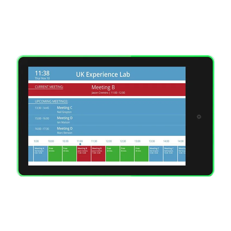 WA1036T: 10.1 inch RK3566 meeting room tablet with LED light bar