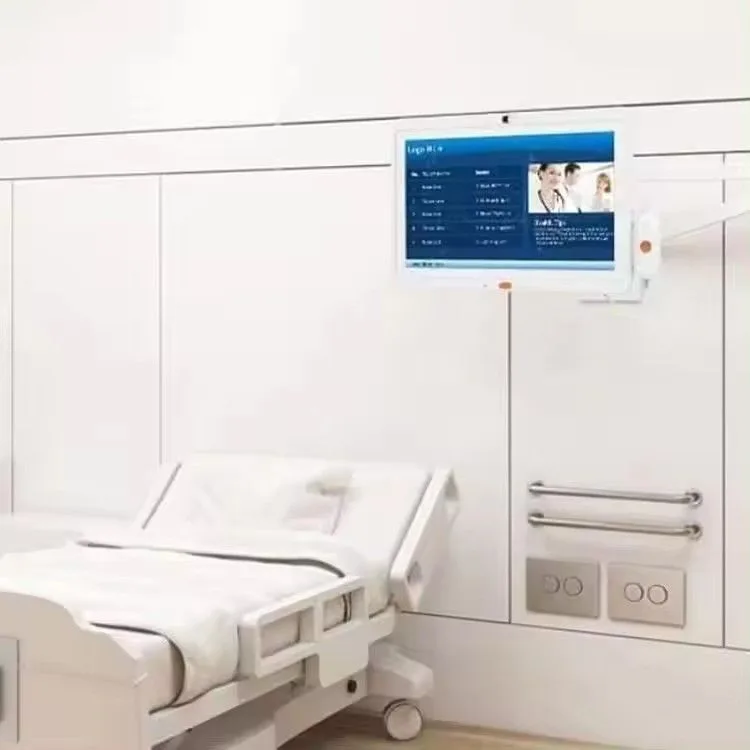WH1018T: 10.1 inch wall mount medical Android tablet with call handle